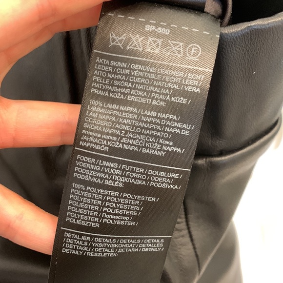 Stand Studio 100% Napa Leather Joggers Size 38/M - Picture 10 of 10